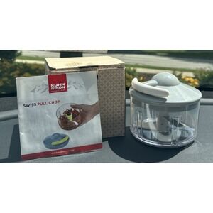 Kuhn Rikon 2-Cup Pull & Chop Food Chopper SwizzProzzz GREY